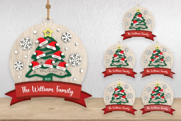 Download Christmas Family Tree Ornament SVG - Tree ornament svg Collection