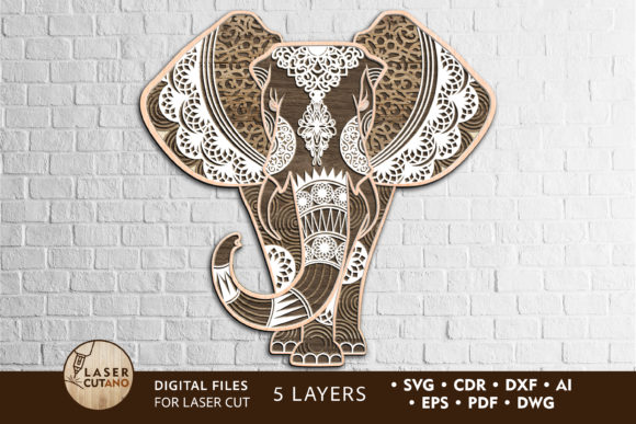 Download Elephant Vector Files for Laser Cutting - Premium Bundle