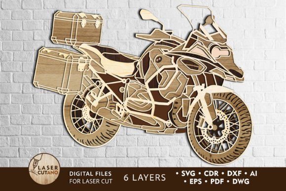 Download MOTORCYCLE Laser Cutting Wood Wall Art - Premium Resources