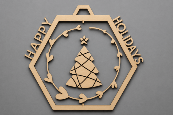 Download Happy Holidays Tree Ornament SVG - Tree ornament svg Collection