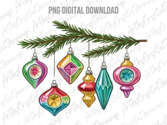 Download Vintage Christmas Ornaments PNG - Christmas ornaments Collection