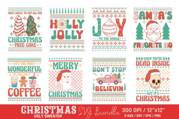 Download Christmas Ugly Sweater SVG Bundle - Ugly sweater svg Collection