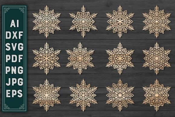 Download Christmas Ornaments Snowflake Bundle 101 - Christmas ornaments Collection