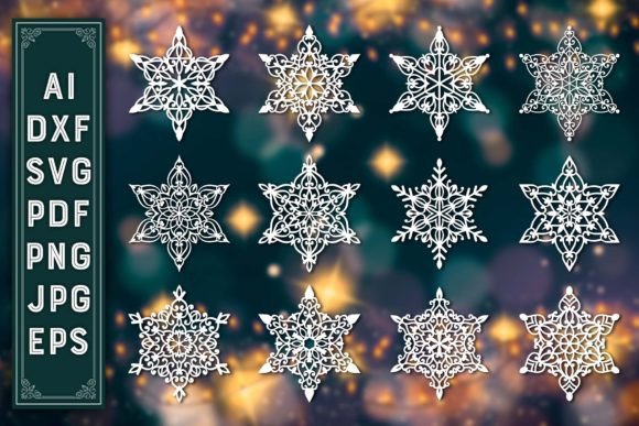 Download Christmas Ornaments Snowflake Bundle 103 - Christmas ornaments Collection
