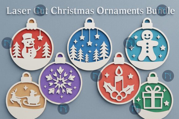 Download Laser Cut Christmas Ornaments SVG Bundle - Christmas ornaments Collection