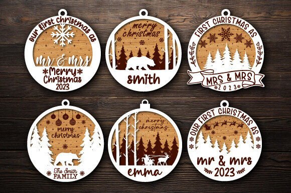 Download Christmas Ornaments Laser Cut Bundle - Christmas ornaments Collection
