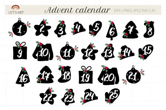 Download Advent Calendar Svg, Xmas Advent Svg - Advent calendar Collection