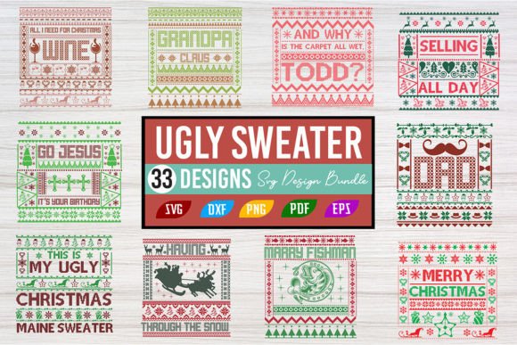 Download UGLY SWEATER Svg Design Bundle - Premium Resources