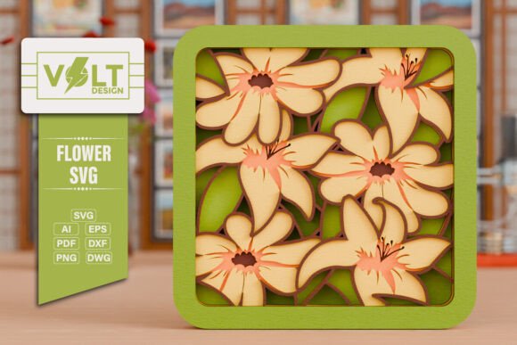 Download Flower 3d SVG Paper Laser Cutting Files - Cutting files Collection