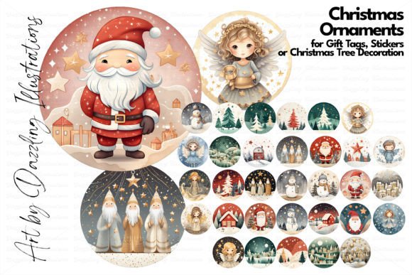 Download Nordic Watercolor Christmas Ornaments - Christmas ornaments Collection