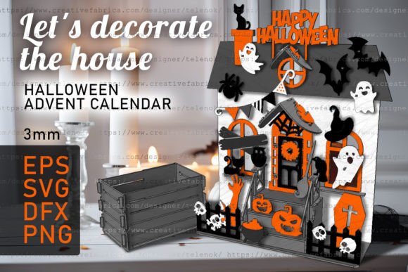 Download Halloween House Advent Calendar SVG - Advent calendar Collection