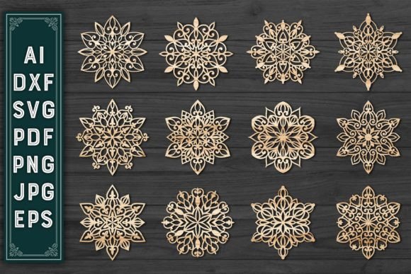 Download Christmas Ornaments Snowflake Bundle 104 - Christmas ornaments Collection