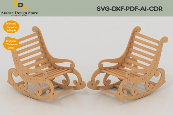 Download Rocking Mini Chair Laser Cutting Files - Cutting files Collection