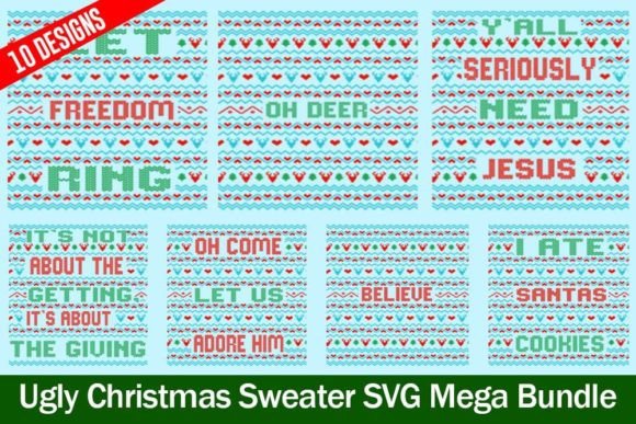 Download Vintage Ugly Sweater SVG Bundle - Ugly sweater svg Collection
