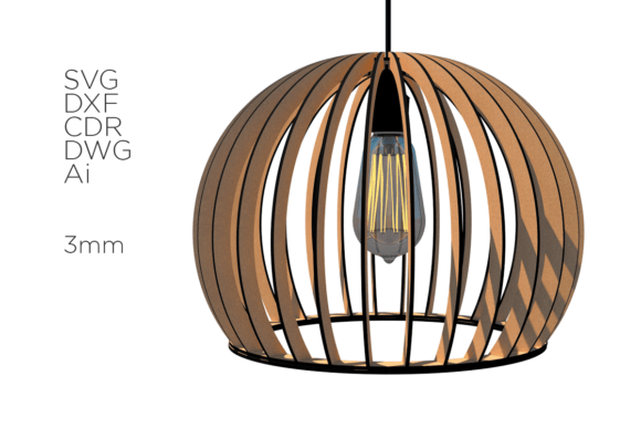 Download Laser Cutting File Lamp Template DXF - Laser cutting Collection