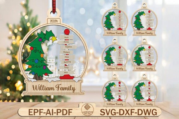 Download Christmas Family Tree Ornament Svg - Tree ornament svg Collection