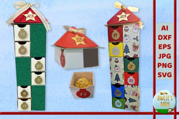 Download Advent Calendar Tower - 25 Boxes - Advent calendar Collection